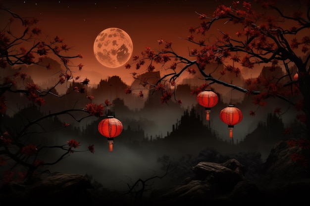 The Mid Autumn Festival is an inherited custom of moon sacrificial ceremonies