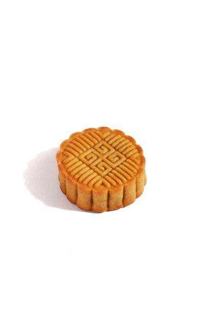 MidAutumn Festival moon cake on clear white background