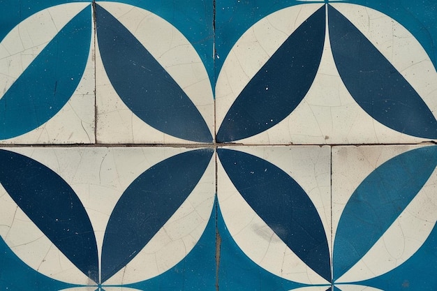 Midcentury graphic pattern tile