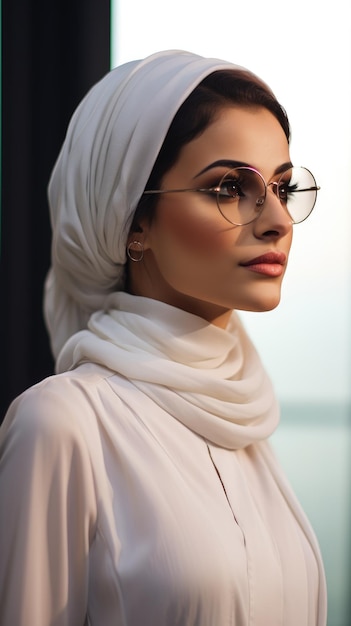 Middle East Woman wearing glasses