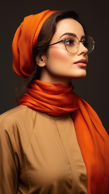 Middle East Woman wearing glasses