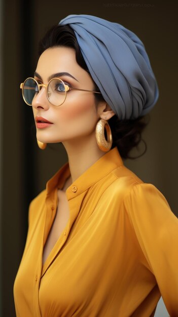 Middle East Woman wearing glasses