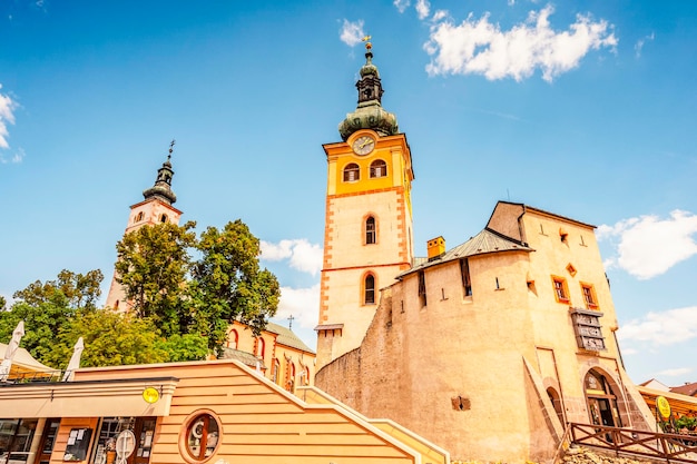 Middleage castle Barbican In Banska Bystrica Slovakia Town fortification Historical monument