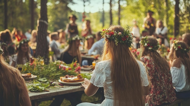 Photo midsummer festival in sweden