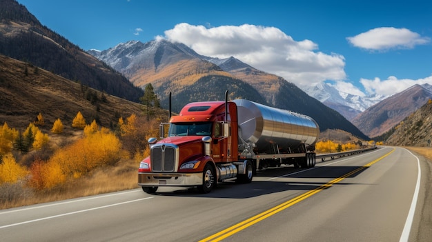 The Mighty 18 Wheeler Tanker Truck Dominates the Highway in Stunning 169