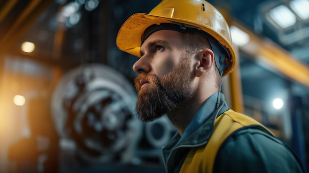 Migrant worker in a factory setting operating machinery sense of productivity and contribution focus on integration into the workforce industrial background with equipment and tools