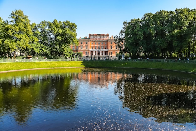 Mikhailovsky Castle or Engineers Castle is former royal residence in historic centre of StPetersburg