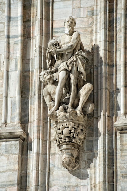 Milan 2005 Expo capital Cathedral statue detail