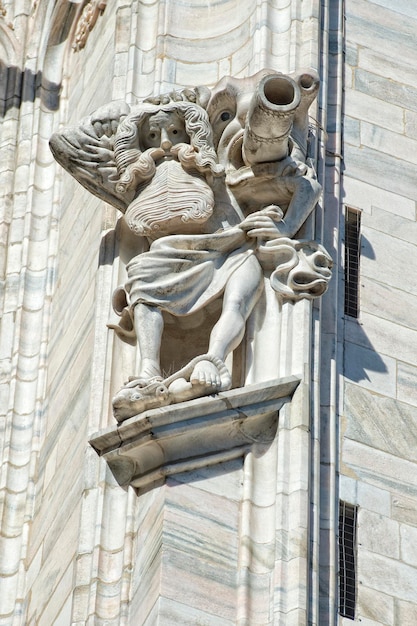 Milan 2005 Expo capital Cathedral statue detail