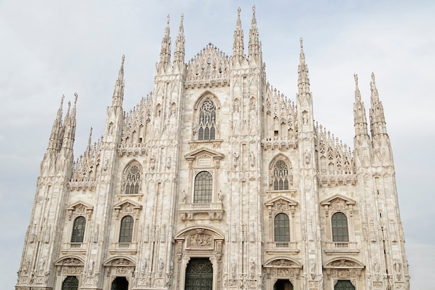 Milan Cathedral (Duomo di Milano), built in Gothic style, one of the largest churches in Catholic worship in the world