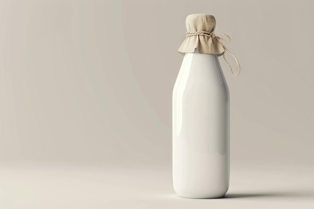 Milk bottle isolated on white