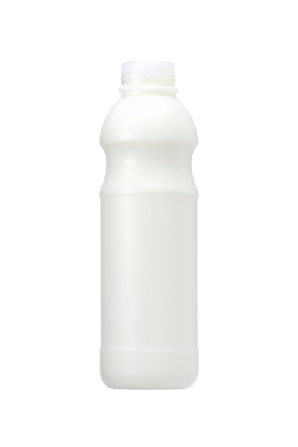 Milk bottle, juice package with blank space for text