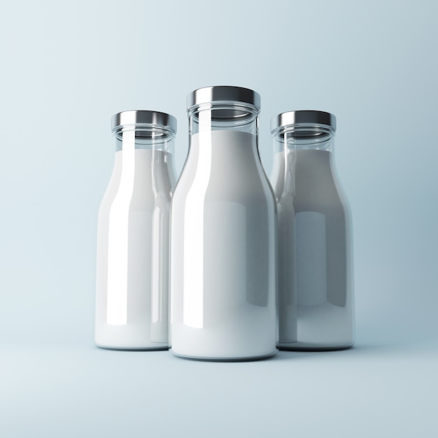 Milk Bottle Mock-Up