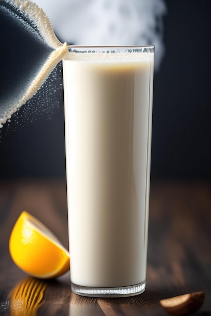 Milk in glass