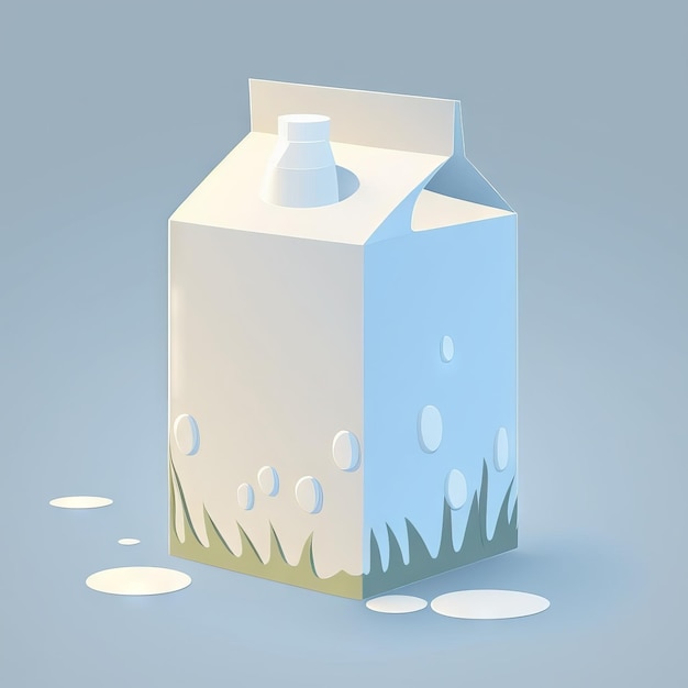 Milk pack low poly pack beautiful image generative AI