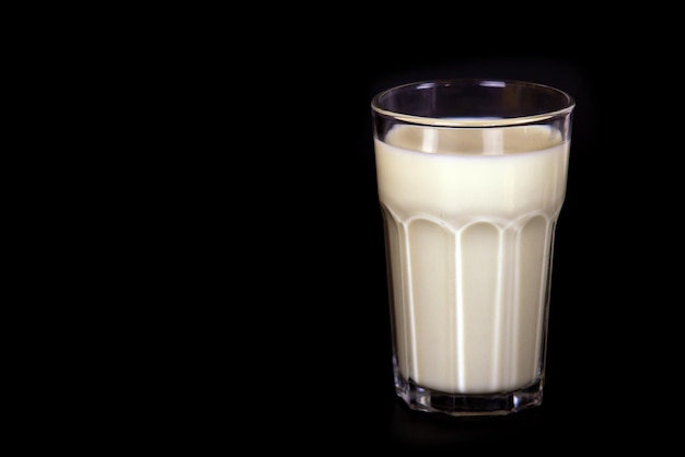 Milk and protein products for a diet on a black background