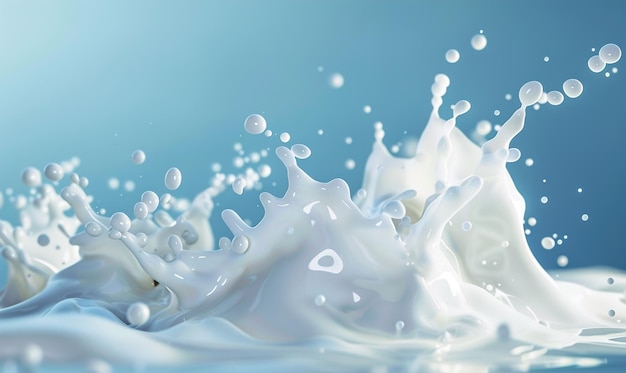 milk splash background with beautiful colors as wallpaper ai generated