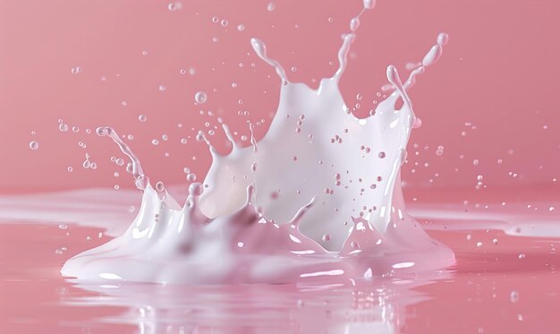 milk splash background with beautiful colors as wallpaper ai generated