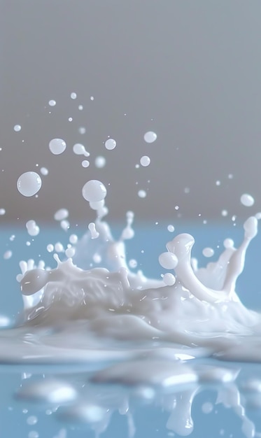 milk splash background with beautiful colors as wallpaper ai generated