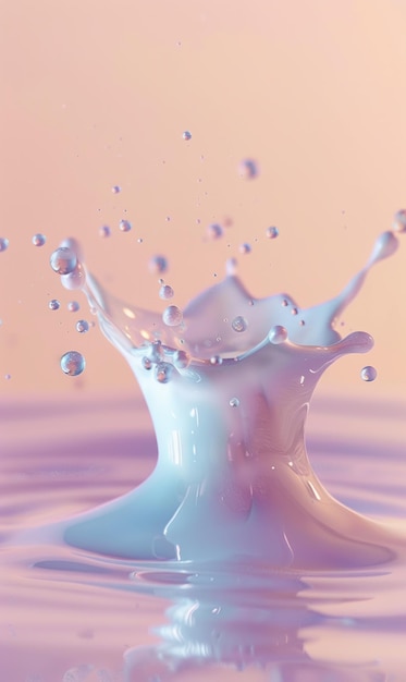 milk splash background with beautiful colors as wallpaper ai generated