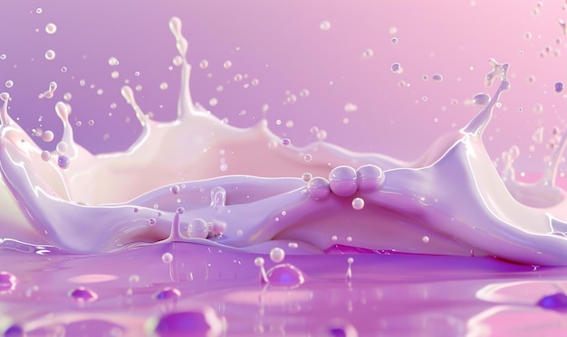 milk splash background with beautiful colors as wallpaper ai generated