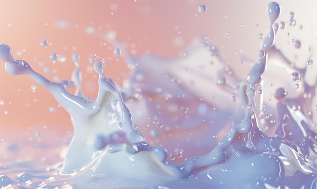 milk splash background with beautiful colors as wallpaper ai generated