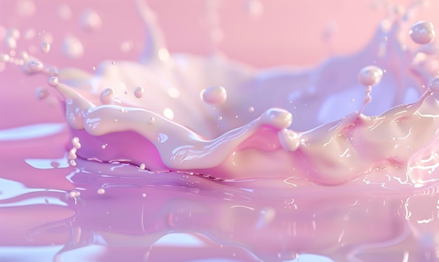 milk splash background with beautiful colors as wallpaper ai generated