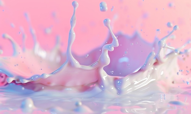 milk splash background with beautiful colors as wallpaper ai generated