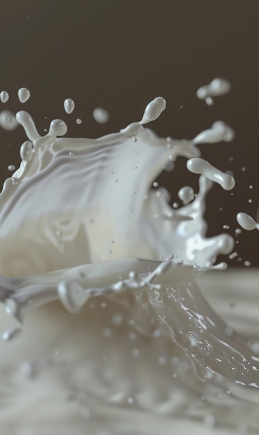 milk splash background with beautiful colors as wallpaper ai generated