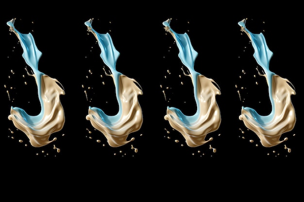 Photo milk splash sequence animation sprite sheet dri