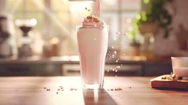 Milkshake Blending and Pouring Animation