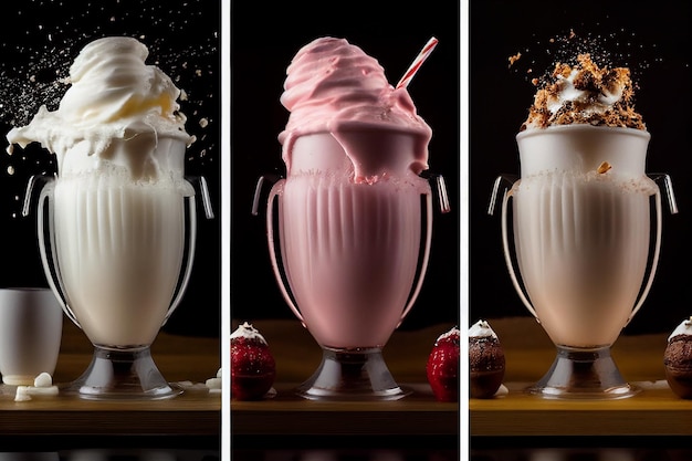 Photo milkshake smoothie