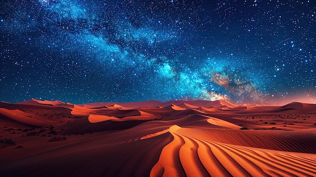 Milky Way Over Desert Dunes