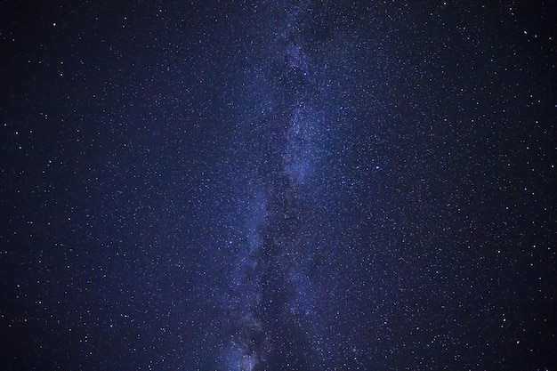 Milky way galaxy with stars and space dust in the universe Long exposure photograph with grain