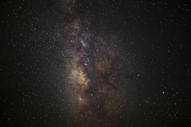 Milky way galaxy with stars and space dust in the universe Long exposure photograph with grainxAxA