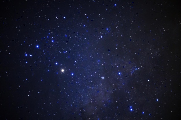 Milky way galaxy with stars and space dust in the universe at phitsanulok in thailand