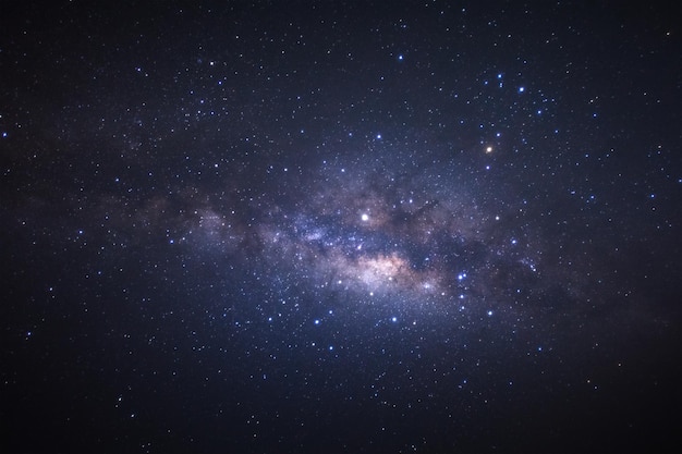 Milky way galaxy with stars and space dust in the universe at Phu Hin Rong Kla National Park