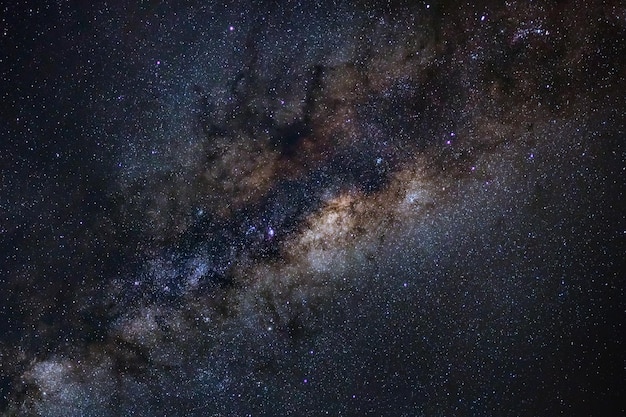 Milky way galaxy with stars and space dust in the universe