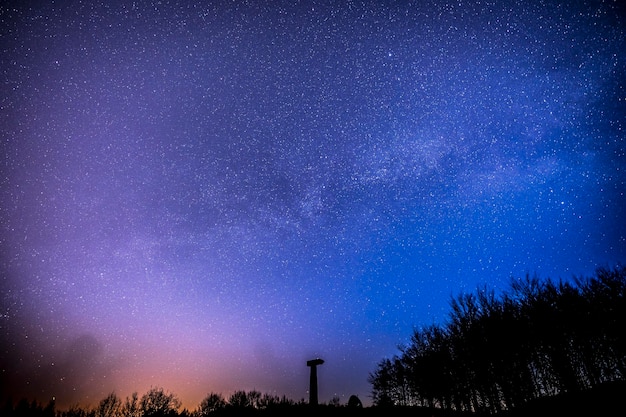 Milky Way at night from Lesaka Valley Navarra