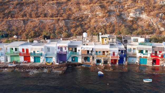 Milos is a volcanic island in the Aegean Sea Greece