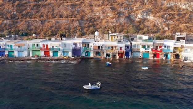 Milos is a volcanic island in the Aegean Sea Greece