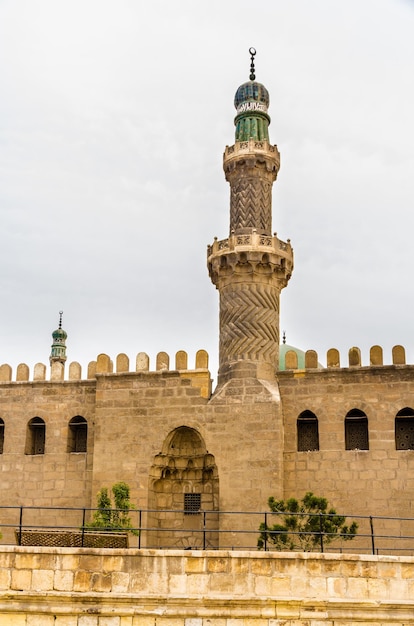 Minaret of the AlNasir Muhammad Mosque in Cairo Egypt