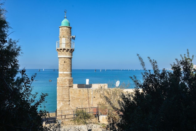 Minaret in the old city of Jaffa