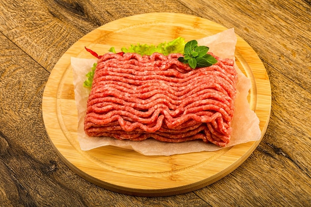 Minced beef meat