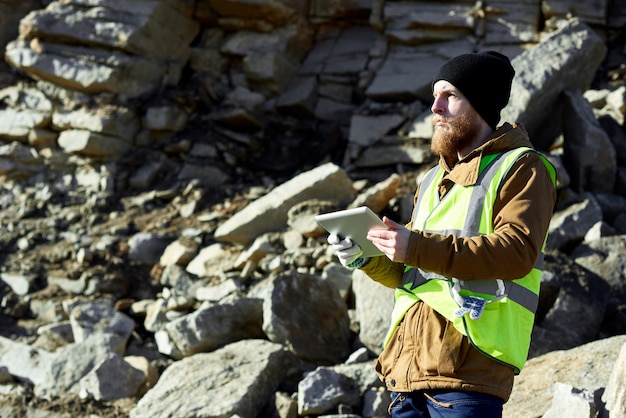 Miner in Quarry