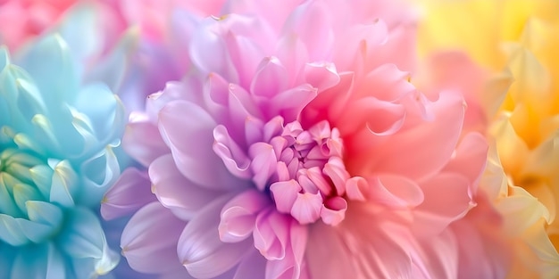 Mineral flower bursts with playful colors evoking joy wonder and a cheerful atmosphere Concept Floral Photography Colorful Nature Joyful Imagery Cheerful Vibes