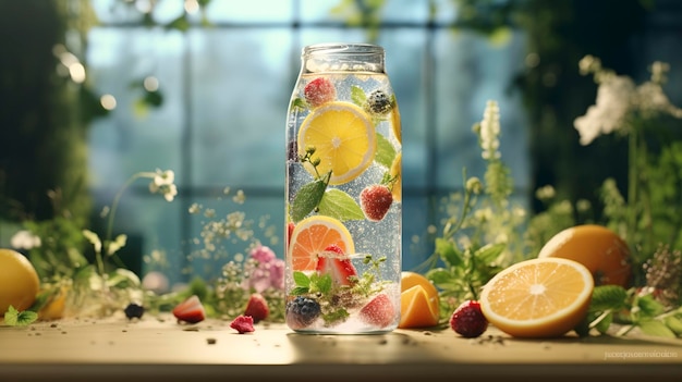 Mineral Water Infused with Fruits and Herbs