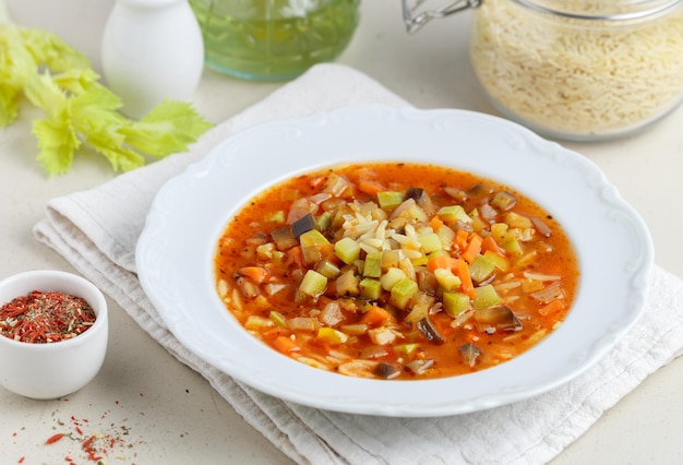 Minestrone Mediterranean cuisine