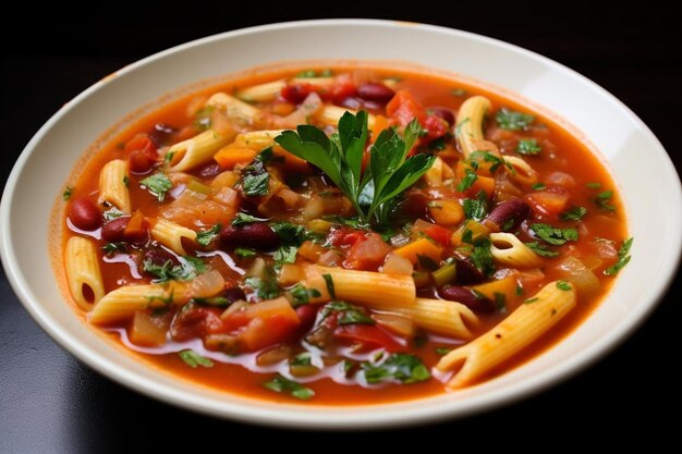 Minestrone with a Rich Wine Sauce Minestrone delicious food image