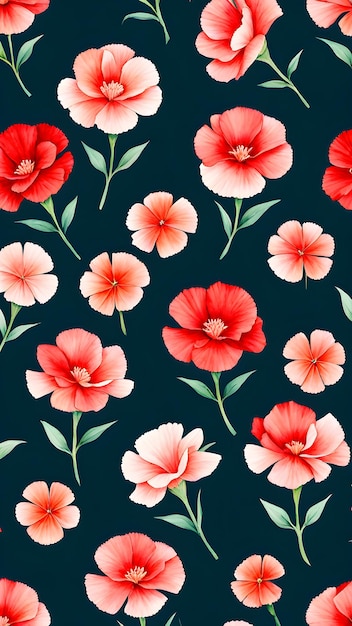 Mini Carnation Illustration Patterns